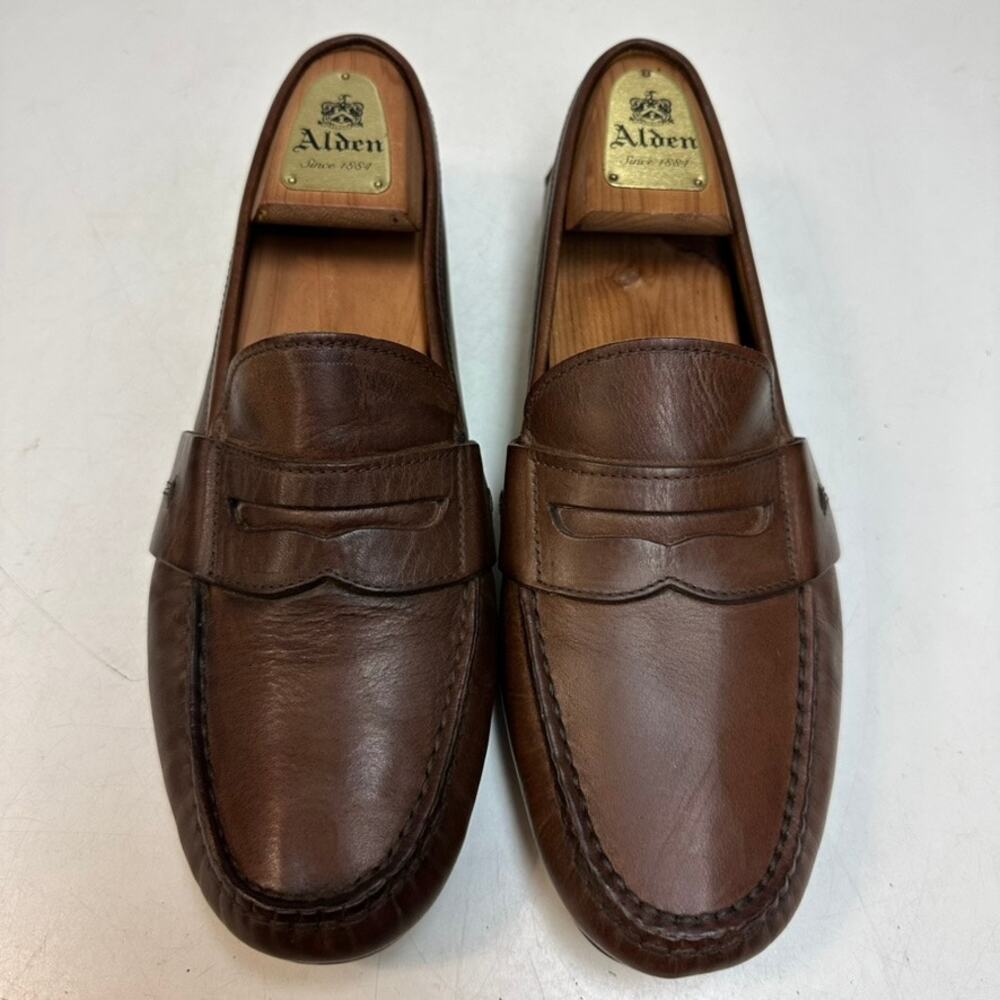 VGUC Ralph Lauren Purple Label Calfskin Penny Loafer Drvier Made in Italy 8 D II